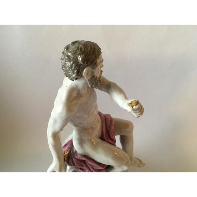 Porcelain Youth Figurine attributed to Meissen, Europe, 1750s For Sale - Image 12 of 14