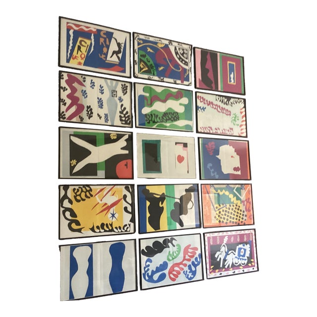 1980s 15 Henri Matisse Off Set Lithographs Framed For Sale