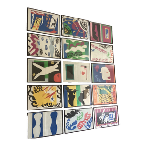 1980s 15 Henri Matisse Off Set Lithographs Framed