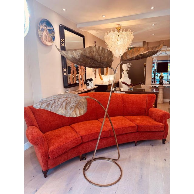 Vintage Three Leaf Floor Lamp by Carlo Giorgi for Bottega Garda, 1960s For Sale - Image 6 of 9