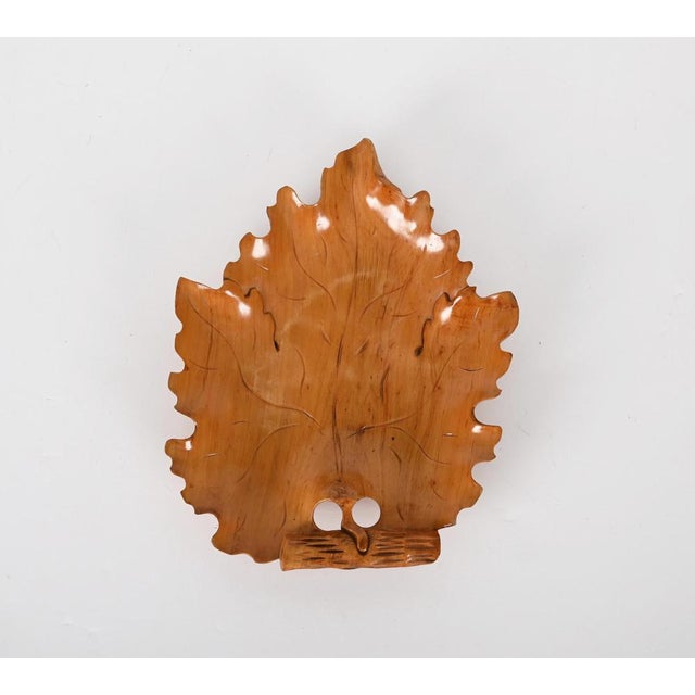 Mid-Century Italian Handmade Birch Maple Leaf-Shaped Centerpiece, 1950s For Sale - Image 6 of 18