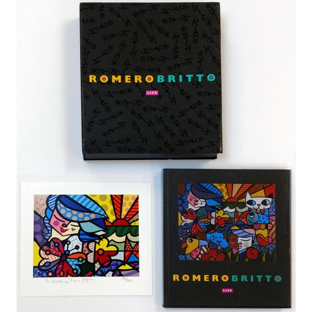 Contemporary 2000 Romero Britto Life Book Deluxe Hand Signed Edition Includes Print and CD For Sale - Image 3 of 3