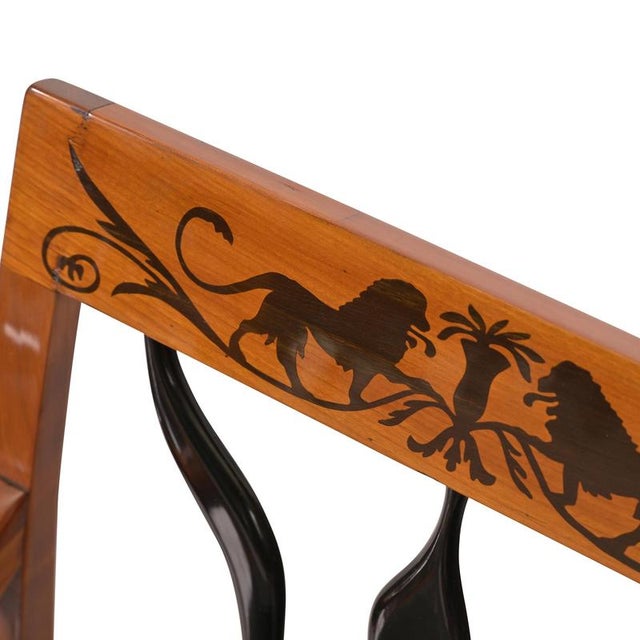 Biedermeier Chairs and Armchairs, Set of 6 For Sale - Image 11 of 13