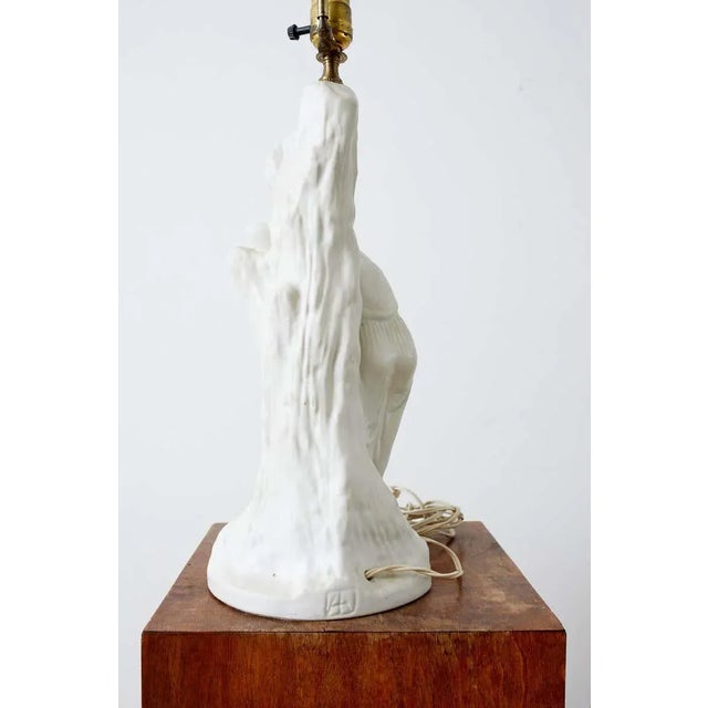 Van Briggle Figural Sculpture Porcelain Table Lamp For Sale - Image 10 of 13