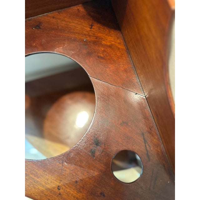 Brown Antique Mahogany Corner Wash Stand C 1800 For Sale - Image 8 of 8