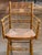 19th Century Pair of Painted Faux Bamboo Armchairs With Rush Seats For Sale - Image 4 of 10