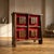 Red Mid-Century Scandinavian Style Brutalist Backlit Bar Cabinet in Wood, 1970s For Sale - Image 8 of 8