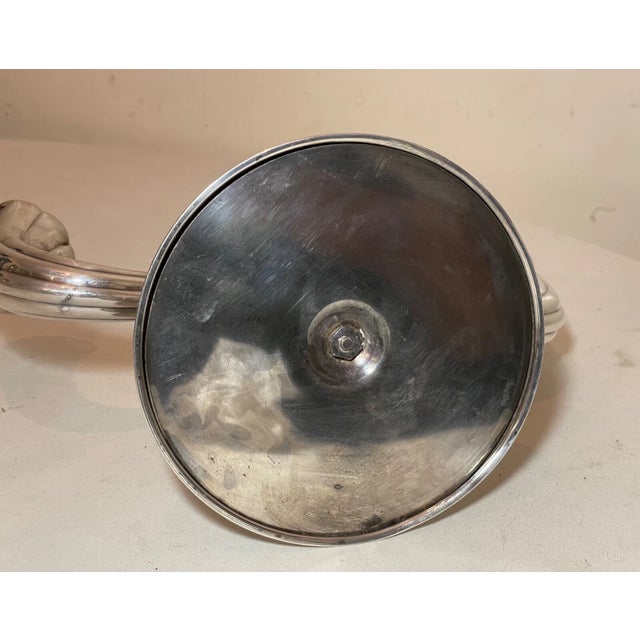 Vintage Sterling Silver German Gayer & Krauss Candle Holder Candelabra Modernist For Sale - Image 11 of 12