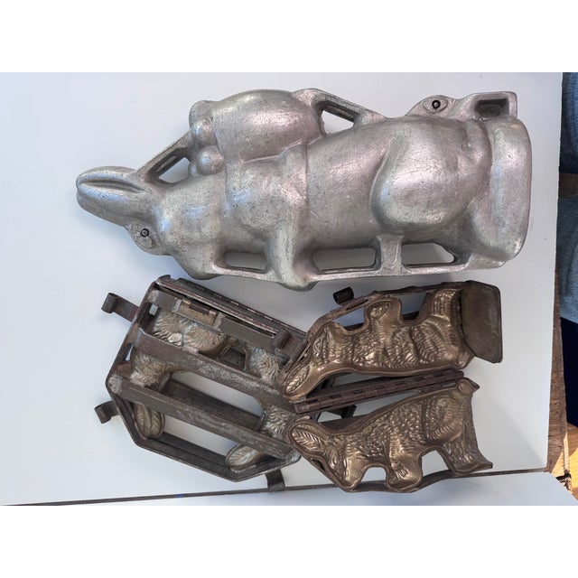 Metal Rabbit Chocolate Mold, Extra Large For Sale - Image 7 of 7