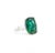 Early 20th Century 12.68 Carat Zoisite Green Tanzanite & Diamond Ring in Platinum 950 | IGI Certifi, Size 7 For Sale - Image 5 of 12