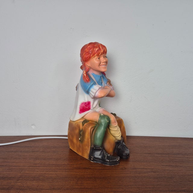 Vintage Pippi Longstocking Table Lamp from Heico, 1980s For Sale - Image 3 of 12