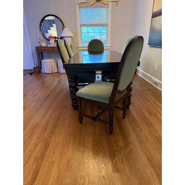 We have had this beautiful set for nearly 20 years. We recently had the chair reupholstered and they are beautiful. We...