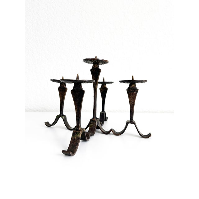 Jean Royère Mid 20th Century French Jean Royère Style Candelabra For Sale - Image 4 of 12