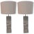 Cast Stoneware Rock Shaped Lamps Marked Ap With Shades - a Pair For Sale - Image 11 of 11
