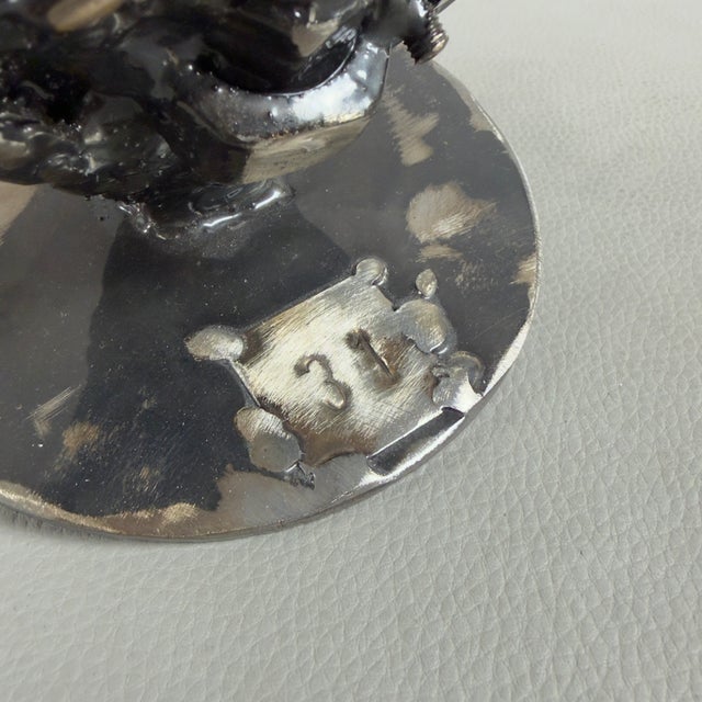 Simon Saronni, Heart Sculpture, 2025, Recycled Art Metal For Sale - Image 9 of 15