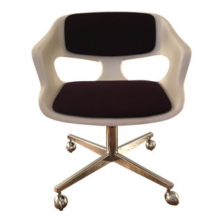 Vintage 1970s Space Age Panton Colombo Kartell Colani Office Chair For Sale