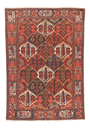 1930s Semi Antique Hand Made Bakhtiari Persian Rug-4′8″ × 6′8″