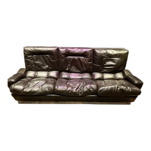 1970s Vintage Leather Sofa