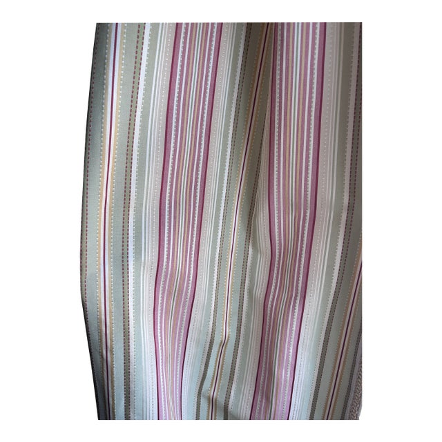 Pristine Custom Drapes W/Valances. 6 Panels, 3 Valances, 3 Layers (Face, Flannel & Lining) For Sale