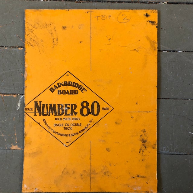 Original Vintage Mid Century Modern Abstract Painting/Collage Assemblage For Sale - Image 4 of 5