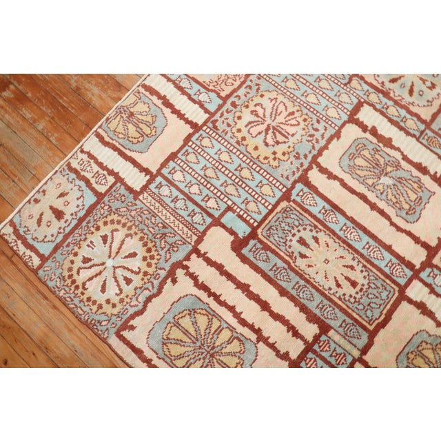 Unusual North African small room size whimsical carpet influenced by European Decor from the 1st quarter of the 20th...