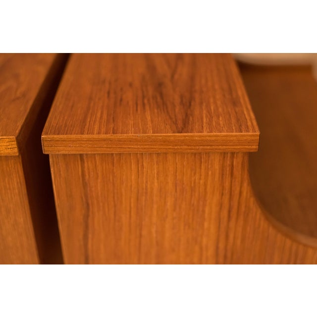 Pair of Vintage Teak Nightstands by Ab Carlstrom & Co. Mobelfabrik, Sweden For Sale - Image 13 of 17