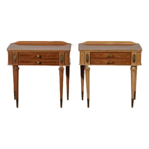 His/Hers Bedside Tables, Italy, 1960s, Set of 2 For Sale