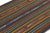 Rug & Kilim 1950s Vintage Chaput Kilim in Multicolor Striped Pattern, Polychromatic Rug For Sale - Image 4 of 8