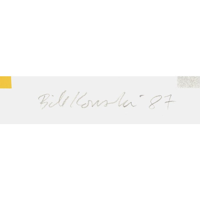 Signed and numbered print by Bill Komoski for the benefit of the Lincoln Center in 1987.