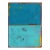 The Window 342 - Modern Resin Minimalist Blue Two Tone Color Field Abstract Original Artwork by Ricky Hunt For Sale