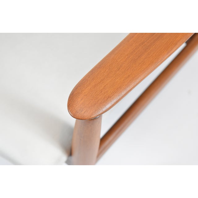 Vintage Beige Fabric Armchair by E. Homma, 1960s For Sale - Image 9 of 12