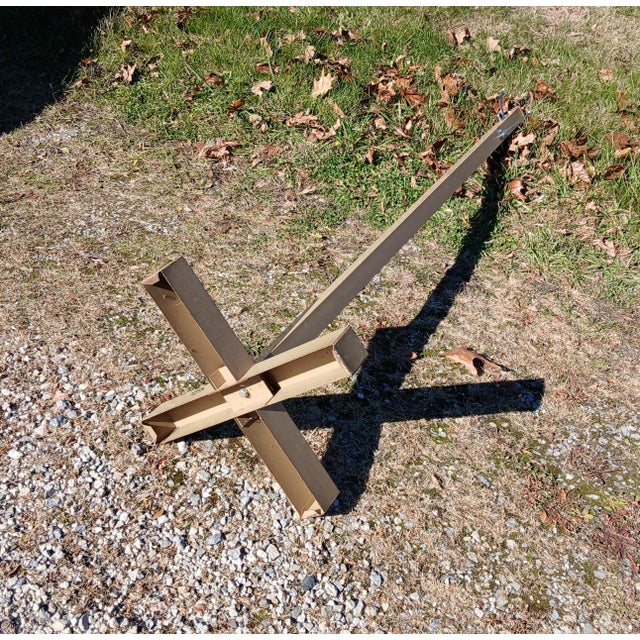 Vintage Industrial Globe Wernicke Metal Hat and Coat Rack Hall Tree Stand For Sale - Image 11 of 11