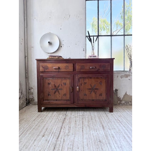 1950s Folk Art Jam Cupboard from Savoyard, 1950s For Sale - Image 5 of 18