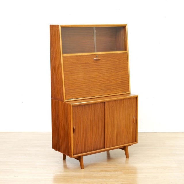 1960s 1960s Mid Century Secretary Desk by Herbert E. Gibbs For Sale - Image 5 of 14