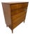 Mid-Century Modern Walnut 5-Drawer High Chest For Sale