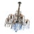 2 Elegant Crystal Chandelier – Chrome Finish, Multi-Arm Glam Lighting For Sale