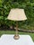 Frederick Cooper Vintage Frederick Cooper Torchère-Style Brass Table Lamp With Original Shade For Sale - Image 4 of 12
