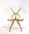 Sculptural Mid-Century Modern Glass-Top Dining Table with Curved Wood Base For Sale - Image 10 of 18