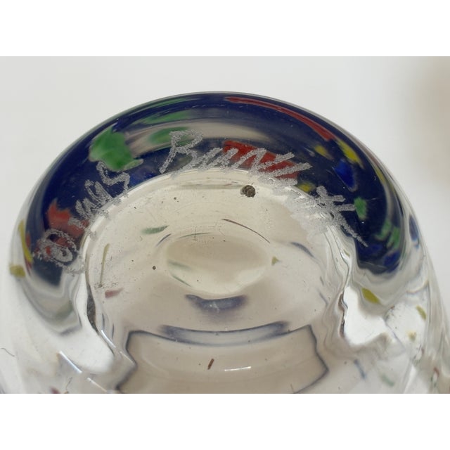 John Burchetta Set of 4 Hand Blown Murano Glass Tumblers, 1995 For Sale - Image 13 of 15