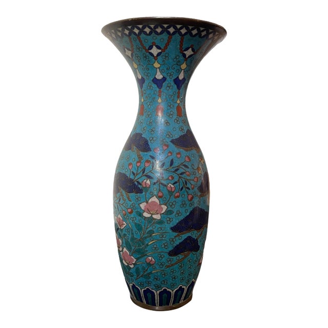 Early 20th Century Asian Cloisonné Vase For Sale