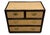 Mid-Century Chest of Drawers in Rattan and Ebonised Wood with Brass Handles, 1890s For Sale - Image 3 of 18