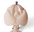 1940s Vintage Art-Deco Pale Pink Glass l.e. Smith "Southern Belle" Boudoir Lamp 1940s For Sale - Image 5 of 6