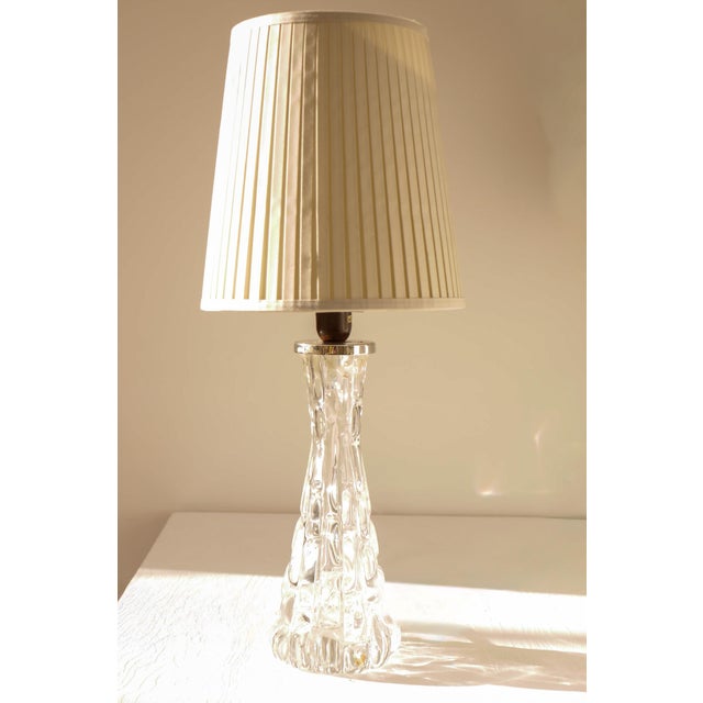 Crystal Glass Table Lamp by Carl Fagerlund for Orrefors For Sale - Image 11 of 15