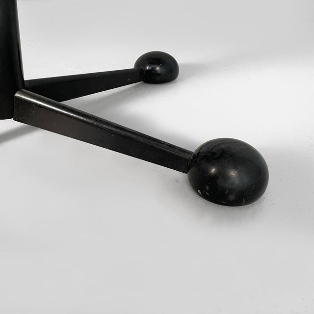Italian Modern Black Metal and Smoked Glass Cart by Arredamenti Allegri, 1980s For Sale - Image 15 of 18