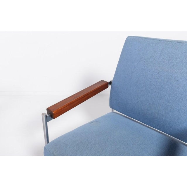 Blue Set of Danish Lounge Chairs by Kay Boeck Hansen for Fritz Hansen, 1970s For Sale - Image 8 of 13