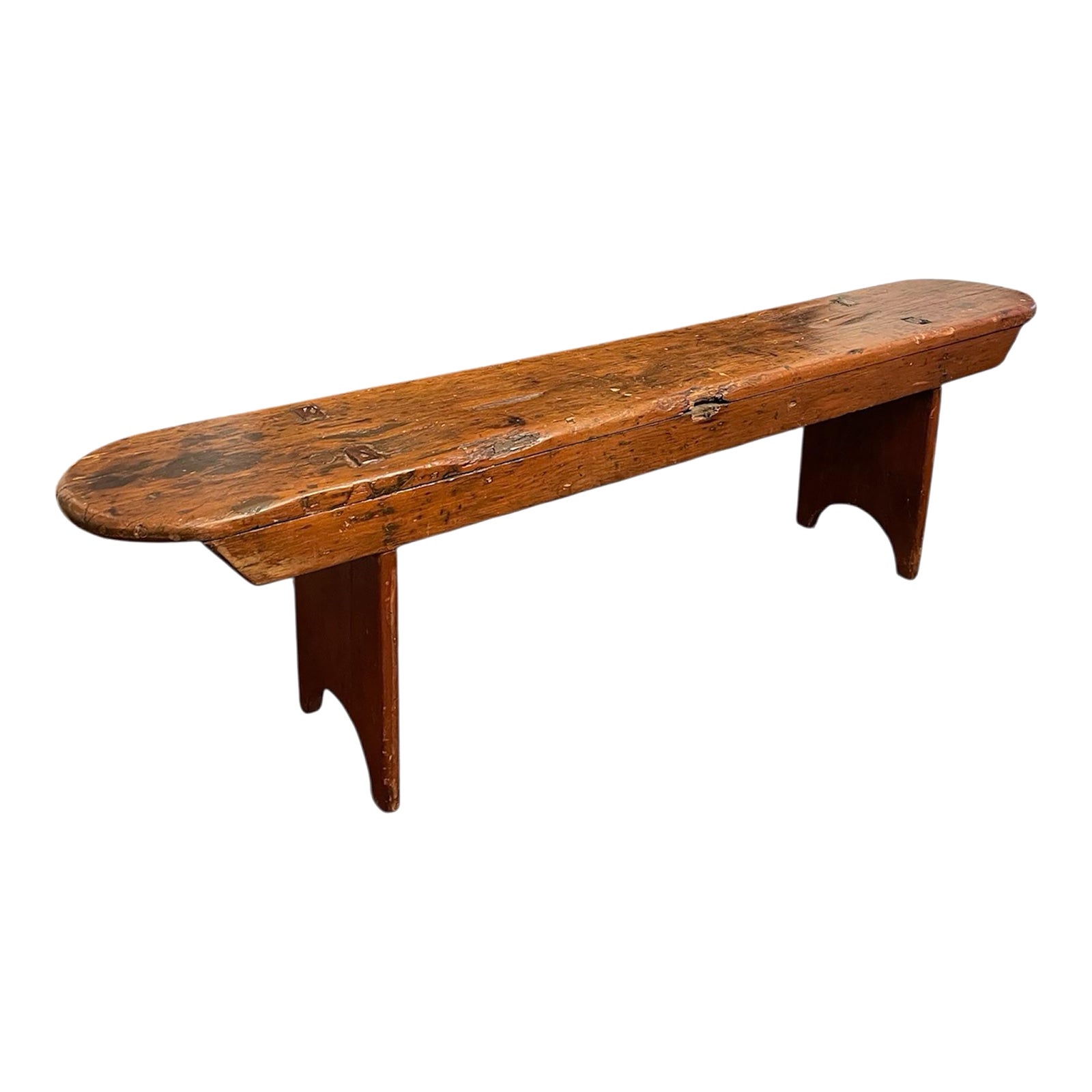 Antique 18th Century Vernacular European Primitive Chestnut Bench ...