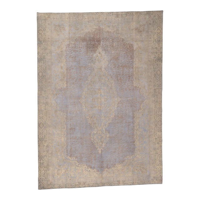 Mid 20th Century Vintage French Industrial Rug - 08'07 X 12'00. For Sale