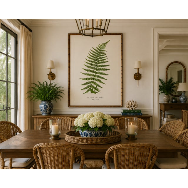Vintage Fern Art Print, Botanical Fern Reproduction, 32" X 48" For Sale In Buffalo - Image 6 of 10