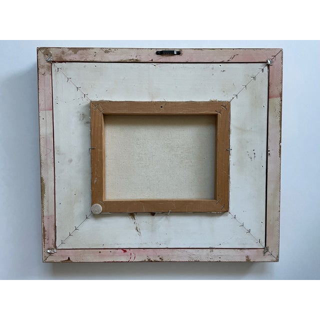 1990s Still Life Oil on Canvas Red Apple Green Pear Contemporary Frame For Sale In Los Angeles - Image 6 of 6