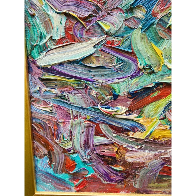 Contemporary Abstract Expressionist Original Oil Painting "Tree and Friends" by Barry Benner For Sale - Image 9 of 13